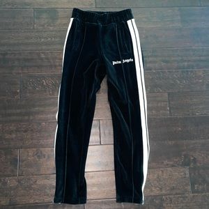 Palm angels velvet track pants